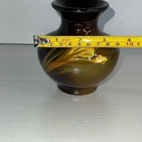Rozanne Rozane Early Roseville Pottery Vase Signed Numbered Multicolor Collectab - Picture 3 of 8